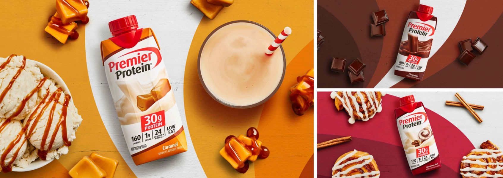 Photo of the Premier Protein Protein Shakes Family.