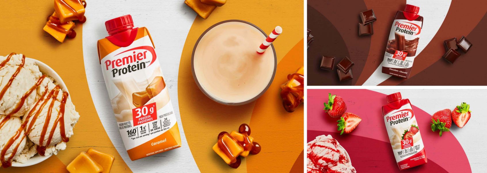 Photo of the Premier Protein Protein Shakes Family.