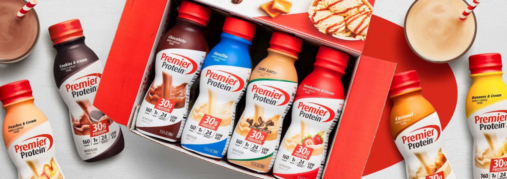 A photo of Premier Protein 11.5oz 8 Shake Variety Pack