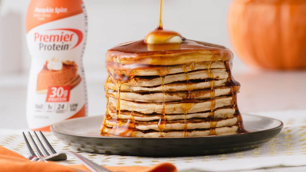 Premier Protein September Pumpkin Spice Pancakes