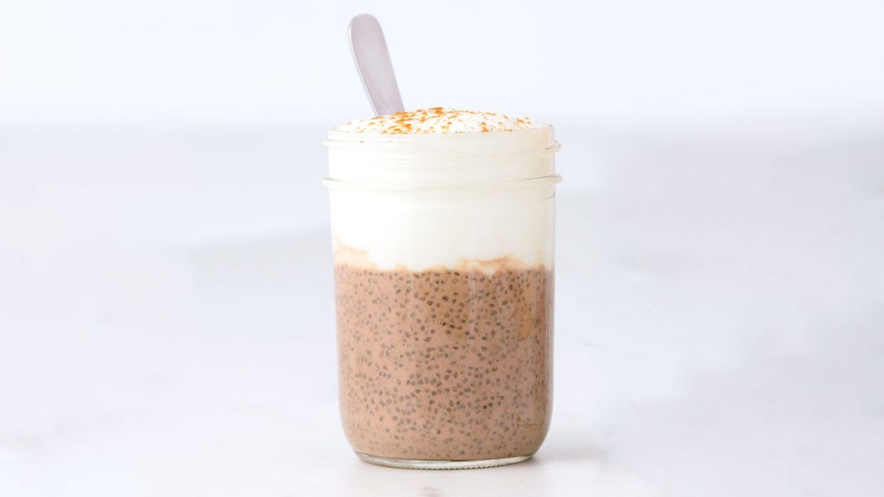 Café Latte Chia Pudding