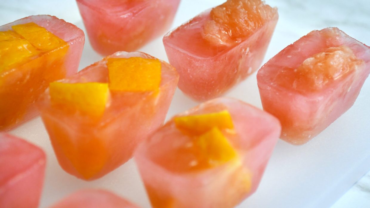 Recipe Fruit Infused Ice Cubes 3