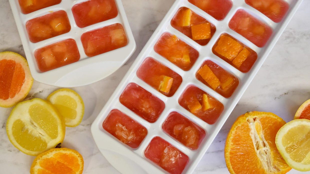 Recipe Fruit Infused Ice Cubes 4